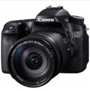 佳能（Canon ）EOS-70D 单反套机 18-200mm镜头（主机+16G+相机包）照相机